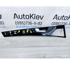 Накладка задніх лівих дверей Long у зборі з кнопками колір чорний Audi A8 [4H] 2010-2017