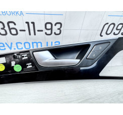 Накладка задніх лівих дверей Long у зборі з кнопками колір чорний Audi A8 [4H] 2010-2017