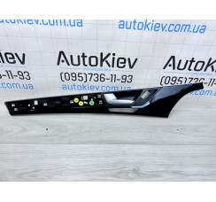 Декоративний молдинг двері лівий передній у зборі чорний Audi A8 [4H] 2010-2017