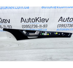 Декоративна внутрішня накладка правих передніх дверей (Чорна. У зборі) Audi A8 [4H] 2010-2017