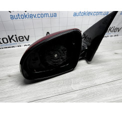 Дзеркало заднього виду ліве у червоному кольорі без вкладиша (8 pin) Kia Sportage 2016-2021