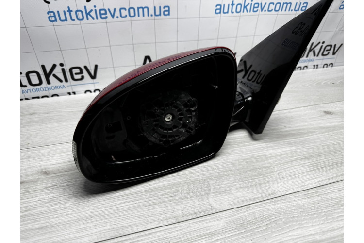 Зеркало заднего вида левое в красном цвете без вкладыша (8 pin) Kia Sportage 2016-2021 87610F1100