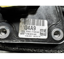 Дзеркало заднього виду ліве у червоному кольорі без вкладиша (8 pin) Kia Sportage 2016-2021