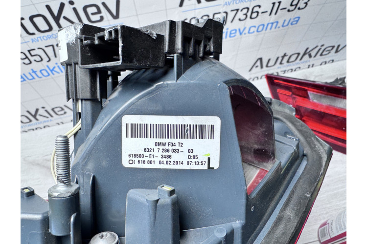 Ліхтар задній лівий внутрішній BMW 3 F34 12-18 63217286033