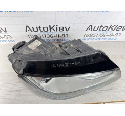 Фара передняя правая Bi-xenon с блоками  Audi A8 D4 10-13 дорест  паяное верхнее крепление