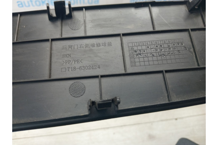 Накладка двери багажника правая Chery Tiggo 8 T186302424 Накладка двери багажника правая Chery Tiggo 8 T186302424