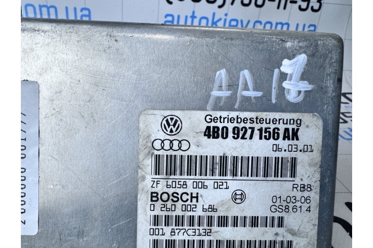 Блок управления коробки передач Audi A6 [C5] 1997-2004 4B0927156AK