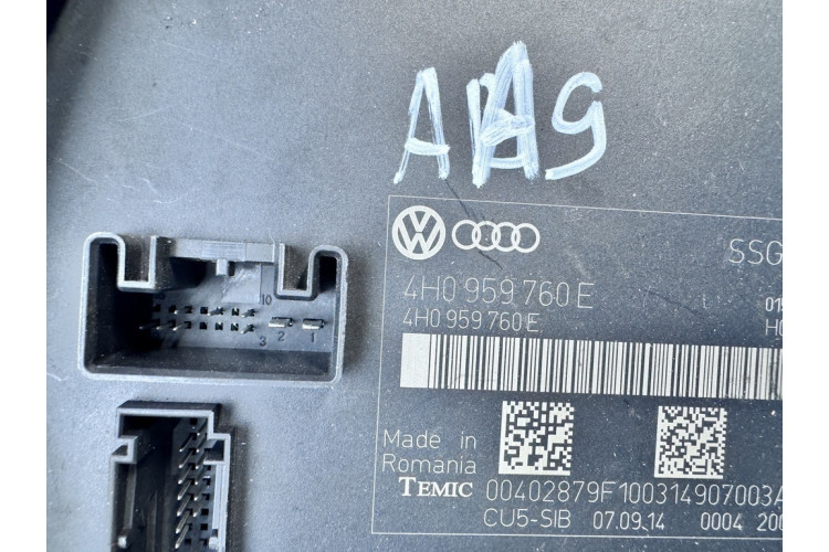 Блок управления передним сиденьем Audi A8 [4H] 2010-2017 4H0959760E