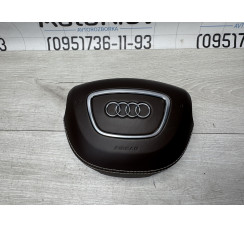 Подушка AIRBAG безпеки водія коричнева Audi A8 [4H] 2010-2017
