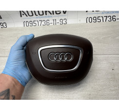 Подушка AIRBAG безпеки водія коричнева Audi A8 [4H] 2010-2017