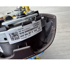 Подушка AIRBAG безпеки водія коричнева Audi A8 [4H] 2010-2017