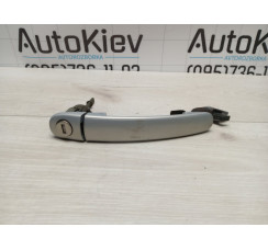 Ручка зовнішня передня ліва + личинка колір срібло VW Passat [B5] 1996-2000