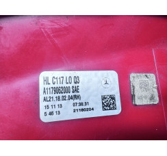 Ліхтар правий Mercedes Benz C117 CLA 2013-2019