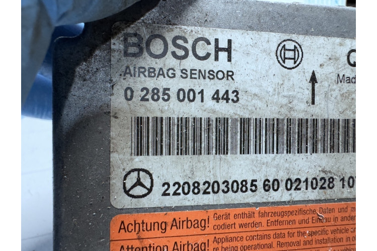 Контроллер/модуль подушек безопасности Mercedes-Benz S W220 1998-2005 A2208203085 Контроллер/модуль подушек безопасности Mercedes-Benz S W220 1998-2005 A2208203085