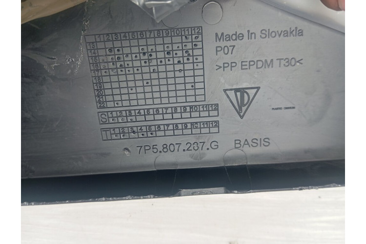 Кронштейн номерного знаку Porsche Cayenne 2010-2017 7P5807287G