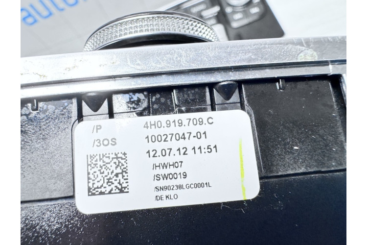 Панель керування радіо Audi A8 S8 D4 4H 2010-2017 4H0919709C