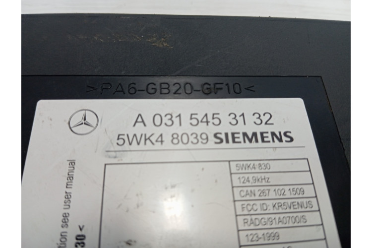 Модуль/контролер безключового запуску Mercedes-Benz S W220 1998-2005 A0315453132