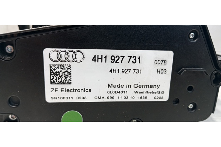 Селектор КПП Audi A8 S8 D4 4H 2010-2017 4H1927731