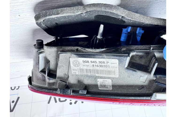 Ліхтар задній правий, внутрішній Volkswagen Golf VII 2012-2020 5G0945308P