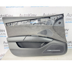 Карта двери передняя левая алькантара черная кожа Audi A8 D4 2010-2017