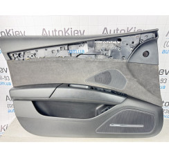 Карта двери передняя левая алькантара черная кожа Audi A8 D4 2010-2017