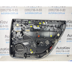 Карта двери задняя левая алькантара черная кожа Audi A8 D4 2010-2017