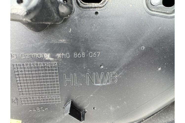 Карта дверей задня ліва алькантара чорна шкіра Audi A8 D4 2010-2017 4H0868067