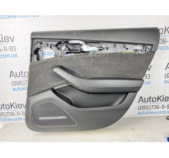 Карта двери задняя правая алькантара черная кожа Audi A8 D4 2010-2017