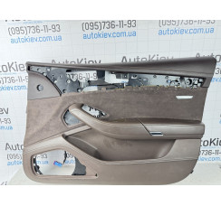 Карта двери передняя правая алькантара коричневая кожа Audi A8 D4 2010-2017 Design selection