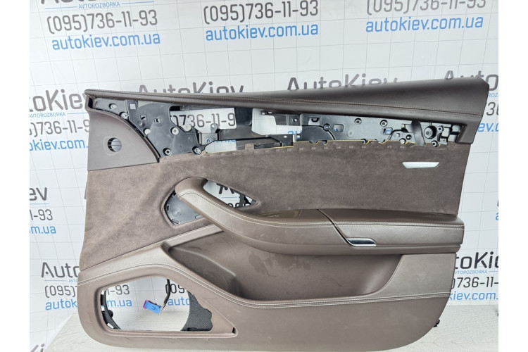 Карта двери передняя правая алькантара коричневая кожа Audi A8 D4 2010-2017 Design selection 4H1868018