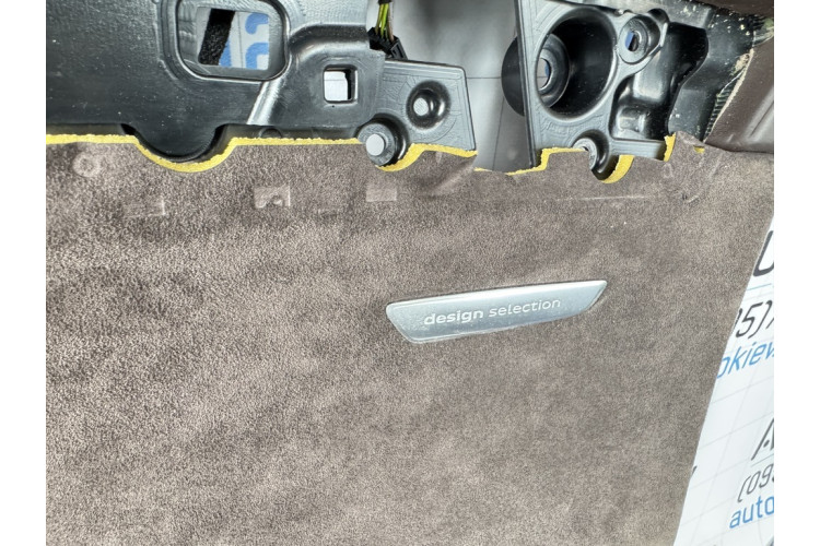 Карта двери передняя правая алькантара коричневая кожа Audi A8 D4 2010-2017 Design selection 4H1868018