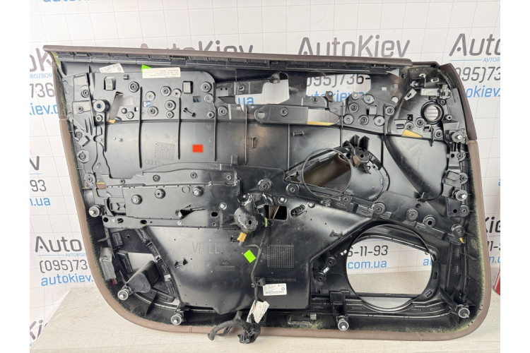 Карта двери передняя правая алькантара коричневая кожа Audi A8 D4 2010-2017 Design selection 4H1868018