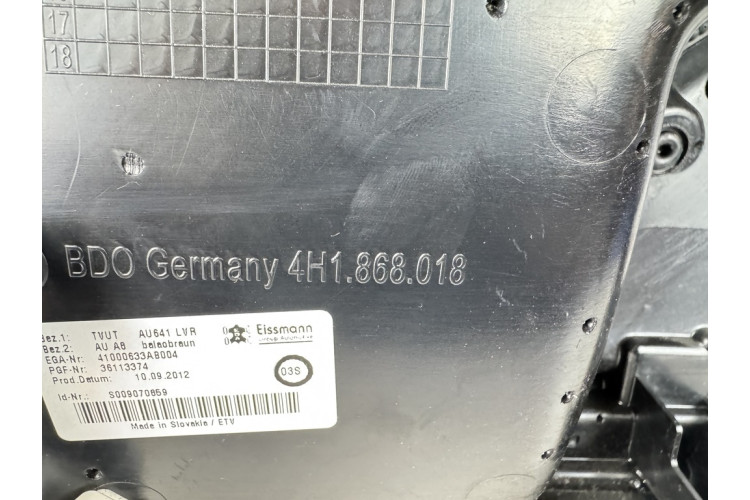 Карта двери передняя правая алькантара коричневая кожа Audi A8 D4 2010-2017 Design selection 4H1868018