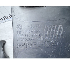 Корпус задніх дефлекторів центрального тунелю Volkswagen Golf VII 2012-2020