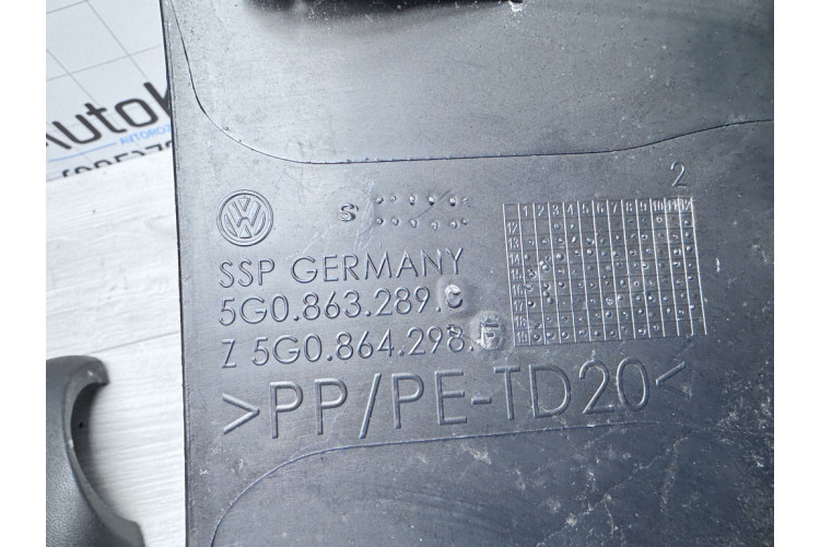 Корпус задніх дефлекторів центрального тунелю Volkswagen Golf VII 2012-2020 5G0863289C Корпус задніх дефлекторів центрального тунелю Volkswagen Golf VII 2012-2020 5G0863289C