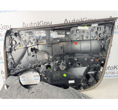 Карта двери передняя левая алькантара коричневая кожа Audi A8 D4 2010-2017 Design selection