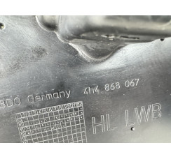 Карта двери задняя левая алькантара коричневая кожа Audi A8 D4 2010-2017 Design selection Long 