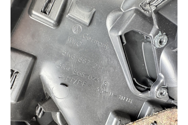 Карта обшивка двери задней левой (карта, панель) Volkswagen Golf 6-7 5k6867211