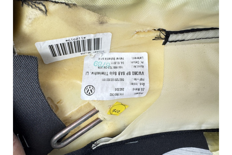 Подушка спинки задняя левая батон airbag Volkswagen Golf 5-6 1k4885703cm