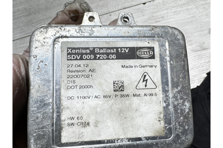 Блок розпалювання ксенону Оpel Astra (J), 2009 - 2015 5DV00972000 Блок розпалювання ксенону Оpel Astra (J), 2009 - 2015 5DV00972000