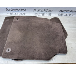 Коврики передние + задние  комплект Audi A8 4H W12 2010-2017 коричневые