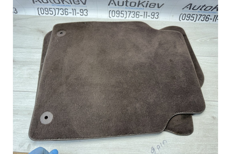 Коврики передние + задние комплект Audi A8 4H W12 2010-2017 коричневые 4h4863011l