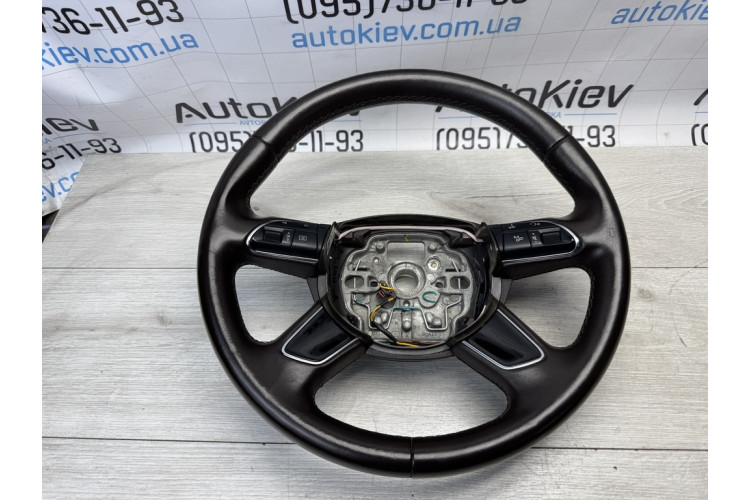 Кермо коричневий шкіра без Airbag Audi A8 D4 w12 4h0919091aa