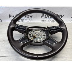 Руль коричневый кожа без airbag Audi A8 D4 w12