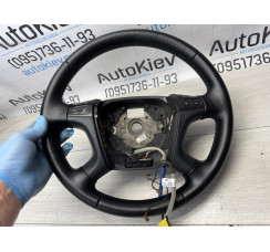 Руль многофункциональный кожа Skoda Oктавия A5  качественно перетянут