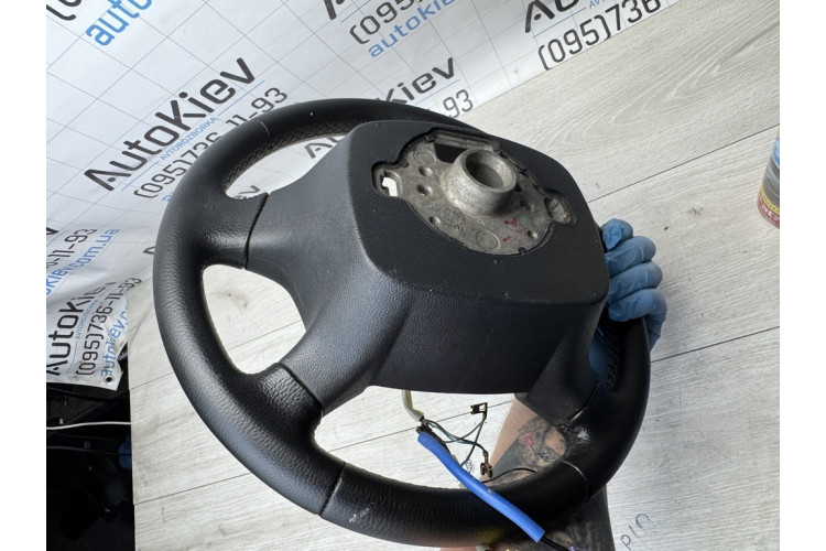 Руль многофункциональный кожа Skoda Oктавия A5 качественно перетянут 1z0419091k