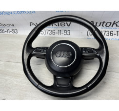 Руль  Sport кожаный  с подогревом Audi A8 D4 S8 + подушка Airbag