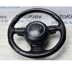 Руль  Sport кожаный  с подогревом Audi A8 D4 S8 + подушка Airbag