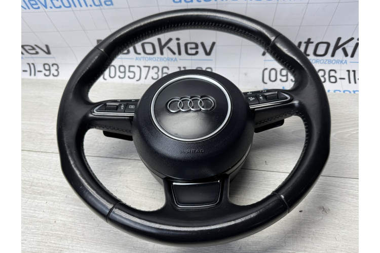 Руль Sport кожаный с подогревом Audi A8 D4 S8 + подушка Airbag 4h0419091h,4h0880201k Руль Sport кожаный с подогревом Audi A8 D4 S8 + подушка Airbag 4h0419091h,4h0880201k