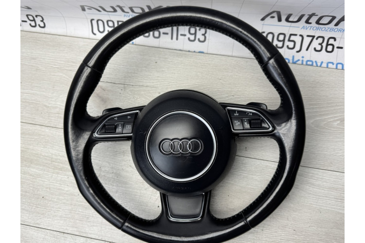 Руль Sport кожаный с подогревом Audi A8 D4 S8 + подушка Airbag 4h0419091h,4h0880201k Руль Sport кожаный с подогревом Audi A8 D4 S8 + подушка Airbag 4h0419091h,4h0880201k